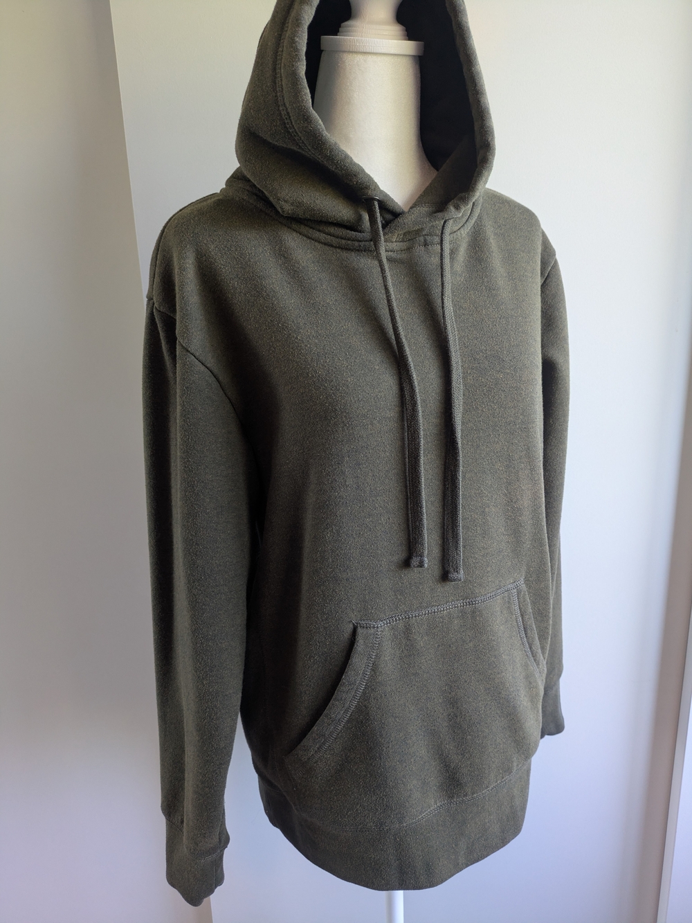 Simons's XS Unisex Olive Green Cotton Blend Hoodie Sweatshirt